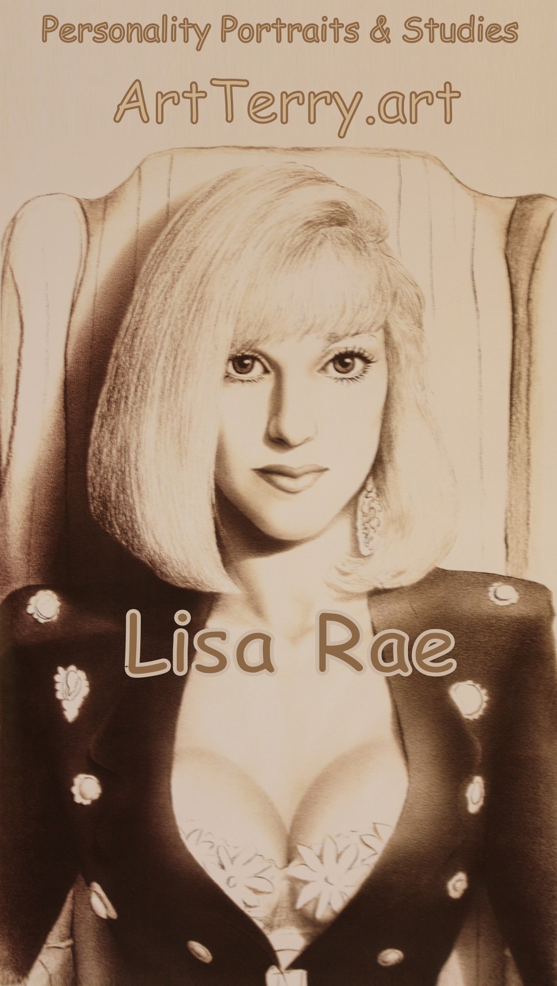 Lisa Rae Art Poster Print by Art Terry ArtTerry.Art 